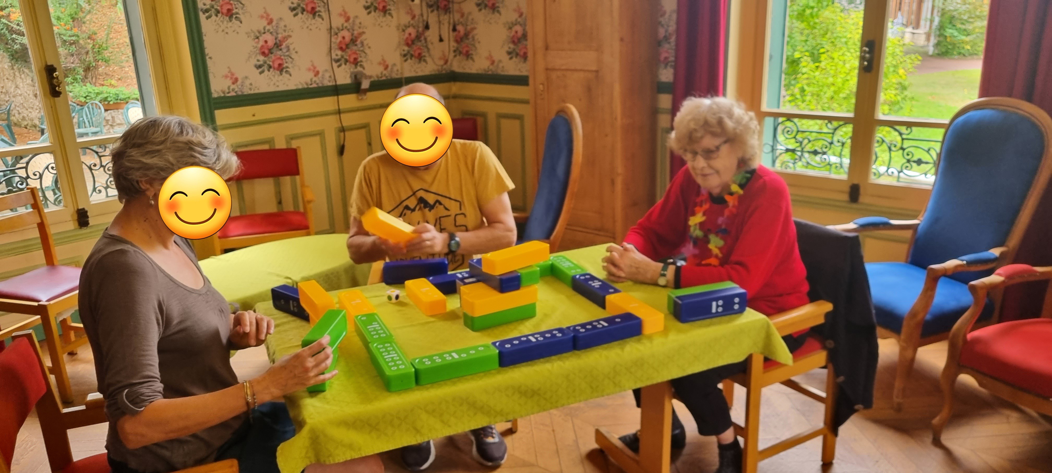 Le domino géant, concentration maximum
