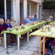 Déjeuner en terrasse